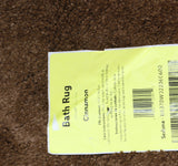 Garland Rug Sedona Plush Runner Rectangle Bath Rug Cinnamon Brown 22x60