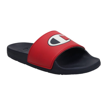 Champion Mens IPO Squish Slide Sandals 94425810 Red / Navy Blue 8