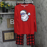 Max And Olivia Boys 2-Piece Pajama Sleep Shirt Bottom Set Red / Black XL (16/18)