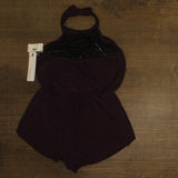 Magicsuit Solids Piper Underwire Halter One Piece Swimsuit Prune Purple 10