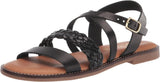 Bella Vita Made in Italy Women's Ala-Italy Flat Sandal ALAIT Black Leather 8.5M