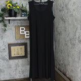 Attitudes by Renee Womens Flowy A-Line Knit Unlined Dress Black LP
