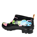 Journee Collection Womens Short Rainer Rain Boot Bootie Floral Black 7M