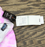 Salt + Cove Trendy Plus Size Tie-Dye Cutout One-Piece Swimsuit Pink Print 1X