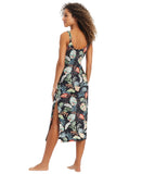 Bar III Swept Away Knot-Front Dress Swim Cover-Up MBSA25839 Black Multi XS