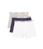 Calvin Klein Modern Cotton Boxer Brief Underwear 2-Pack Heather Blue / White XS