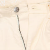 DG2 Womens Front Slit Bootcut Jeans 654743 Eggshell Off White 12