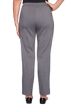Alfred Dunner Womens Proportioned Short Allure Slim Pant Pants Gray 18 Short