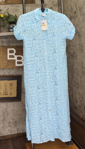 Becca by Rebecca Virtue Womens Standard Gauzy Cover Up Dress 3960471 Ice Blue S