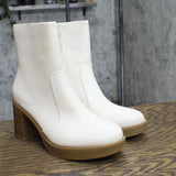 Universal Thread  Jenna Platform Boots with Memory Foam Insole Off White 10M