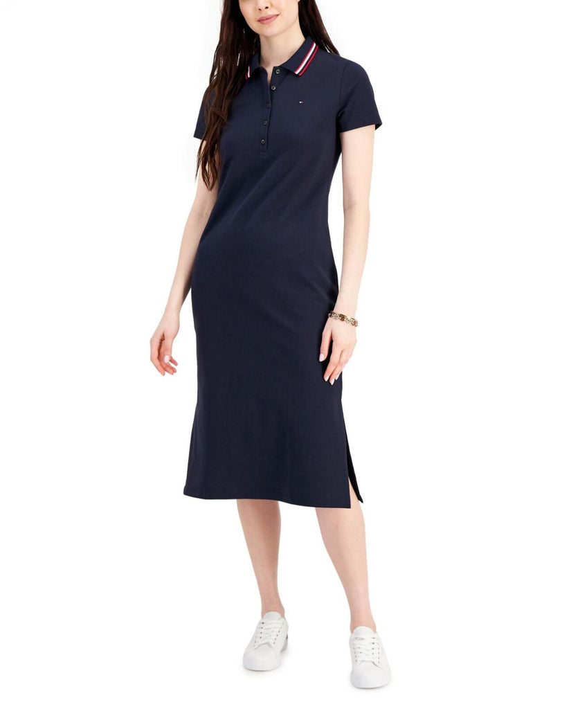 Tommy Hilfiger Women's Midi Polo Dress J2DD0671 Sky Captain Blue 2XL – Biggybargains Tommy Hilfiger Women's Midi Polo Dress J2DD0671 Sky Captain Blue 2XL – Biggybargains