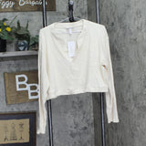 Isabel Maternity By Ingrid & Isabel Maternity Ribbed Top Cream Off White XXL