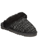 Style & Co Rayaa Quilted Faux Fur Slippers 10021612600 Black Beauty 5M