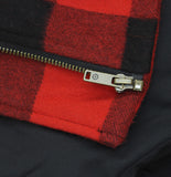 Woolrich X TGT Buffalo Check Flannel Melton Jacket 94611610 Black / Red S