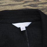 LC Lauren Conrad Womens Textured One Button Unlined Blazer Jacket Black M