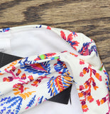 Lauren Ralph Lauren Twist Side Tab Hipster Bikini Bottom Multi White 10