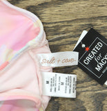 Salt + Cove Sunset Palms Tie-Front Bikini Top SC251004ST Multi Pink M