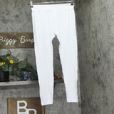 White Mark Womens Lightweight Knit Solid Leggings 208-04 White