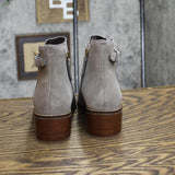 Cole Haan Women's Faux Suede Haidyn Bootie W21603 Stormy Gray Suede 5B