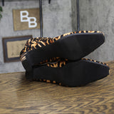 A New Day Tigris Block Heel Ankle Boots 94568629 Tiger Print Black Multi 8.5M
