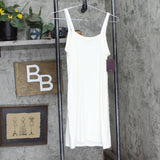 Felina Womens Primavera Rib Slip Chemise Nightgown 900746 Ecru Off White M