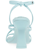 Steve Madden Women's Blessing Strappy Heels Sandals Shoes Light Blue 10M