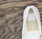 Dolce Vita Womens Reyes Pearl Ballet Flats REYES True White 9.5M