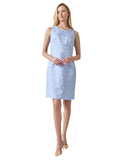 Kasper Womens Sheath Empire Seamed Dress 10924449 California Sky Blue 16