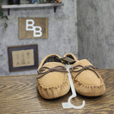 Goodfellow & Co Mens Topher Moccasin Slippers 91308410 Chestnut Brown 9M