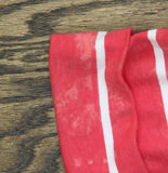 Karen Scott Watercolor American Flag Boatneck Rolled-Cuff Tee Amore Red Multi L