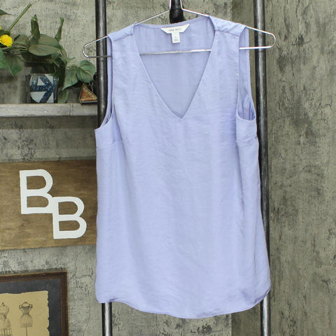 Nine West Womens Woven V-Neck Shiny Blouse Shirt Top 166050929e4e0e Purple S