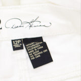 Dg2 Womens Classic Stretch Embroidered Cropped Jean 654679 White 12P