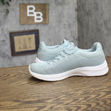 S Sport By Skechers Womens Rummie 2.0 Memory Foam Pull On Sneakers Aqua Blue 7M