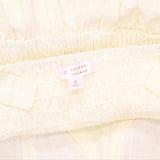 LC Lauren Conrad Womens Woven Padded Shoulder Tie Dress 1661adc9faf56e Ivory S