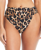 Bar III Night and Day Cheetah-Print Bikini Bottom MBNA24544 Brown Leopard XL