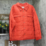 Woolrich X TGT Buffalo Check Lined Quilted Snap-Front Western Shacket Red XL
