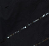 DG2 by Diane Gilman Womens Sequin Straight Leg Jeans Black 16W Tall