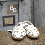 Universal Thread Womens Winnie Studded Fisherman Sandals White / Gold 9.5M
