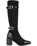 Journee Collection Womens Buckle Knee High Gaibree Boots Black 8.5M