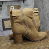 Universal Thread Womens Junie Boots Ruched 94568673 Tan Brown 7.5M
