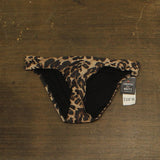 Bar III Womens Animal Print Nylon Swim Bottom MBBC23501 Brown Multi XS