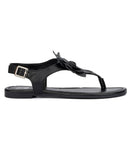 New York And Company Women's Aurelia Floral Sandals 936-4229 Black 6.5M