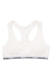 Calvin Klein Youth Padded Modern Cotton Racerback Bralette Classic White XL