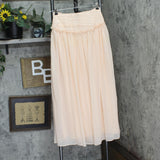 Future Collective Womens Mid Rise Crinkle Maxi Skirt 93253949 Peach Orange 2