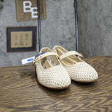 Universal Thread Sylvia Woven Mary Jane Ballet Flats Cream Off White 7M