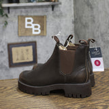 Universal Thread Womens Patenna Chelsea Faux Leather Zora Boots Brown 5M