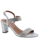 Style & Co. Ankle-Strap Slingback Dress Sandals Silver / Silver Gray 7M
