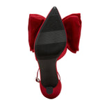 A New Day Womens Grace Bow Pumps with Memory Foam Insole 90972787 Red 9M