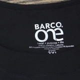 Barco Womens One Round Neck Pocket Scrub Shirt 166fe597873226 Black 3XL
