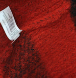 Woolrich X TGT Buffalo Check Pullover Fuzzy Sweater 94611933 Black / Red M